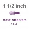 Hose Adaptors 6 Bar 1 1/2 inch